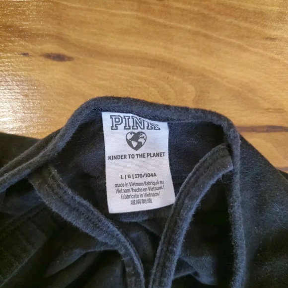 Y2K VTG PINK Victoria’s Secret | Large Black Crop Tank Top - Picture 4 of 6
